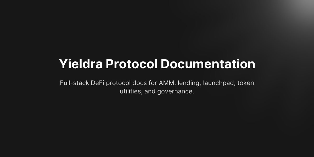 Yieldra Protocol Documentation - docs
